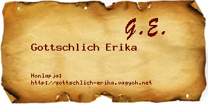 Gottschlich Erika névjegykártya